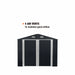 TMG Industrial 13’ x 20’ Metal Garage Shed with Double Front Doors, 7’9” Peak Height, Side Entry Door, 240 Sq-Ft Floor Space, TMG-MS1320A