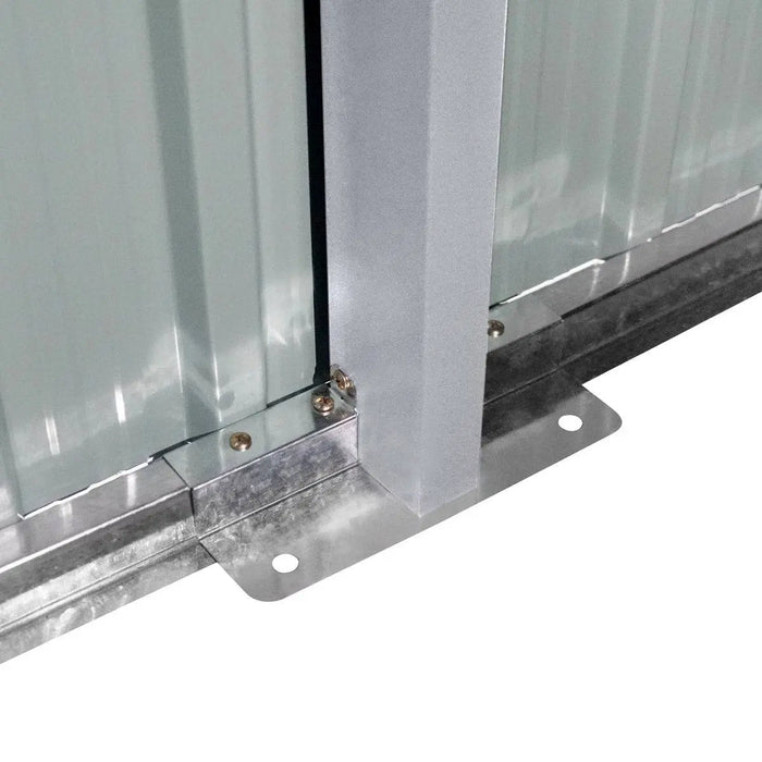 TMG Industrial 13’ x 20’ Metal Garage Shed with Double Front Doors, 7’9” Peak Height, Side Entry Door, 240 Sq-Ft Floor Space, TMG-MS1320A