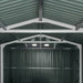 TMG Industrial 13’ x 20’ Metal Garage Shed with Double Front Doors, 7’9” Peak Height, Side Entry Door, 240 Sq-Ft Floor Space, TMG-MS1320A