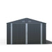 TMG Industrial 13’ x 20’ Metal Garage Shed with Double Front Doors, 7’9” Peak Height, Side Entry Door, 240 Sq-Ft Floor Space, TMG-MS1320A