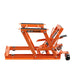 TMG Industrial 1500-lb Motorcycle ATV Jack Lift, 5”-16” Lifting Range, 6 Locking Positions, Swivel Casters, Bottle Jack, TMG-ALM68