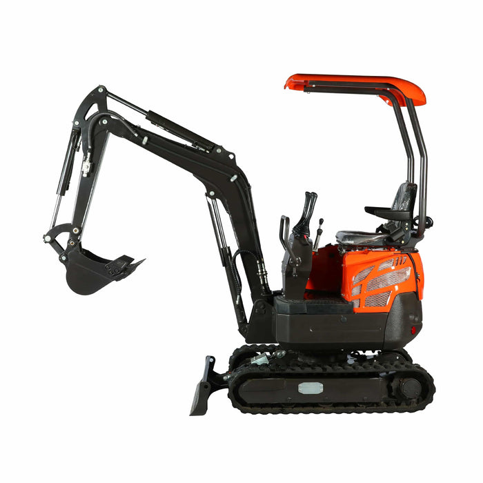 TMG Industrial 1600 KG Mini Compact Excavator, 16 HP Kubota Diesel, KDK Pump, Eaton Motor, 85” Digging Depth, TMG-MVE16