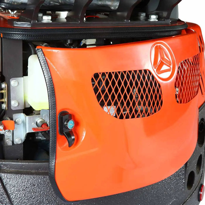 TMG Industrial 1800 KG Mini Compact Excavator, 16 HP Kubota Diesel, KDK Pump, Eaton Motor, 85” Digging Depth, Joystick Control, TMG-MVE18