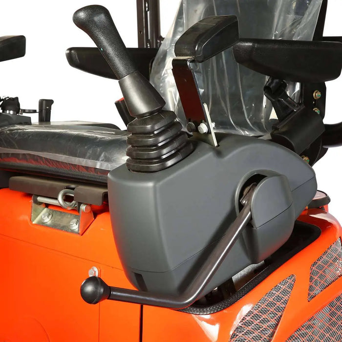 TMG Industrial 1800 KG Mini Compact Excavator, 16 HP Kubota Diesel, KDK Pump, Eaton Motor, 85” Digging Depth, Joystick Control, TMG-MVE18