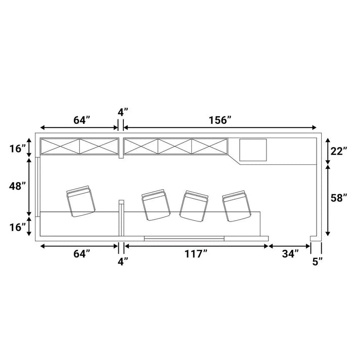TMG Industrial 20’ Custom Built Steel Container Office, Working Area & Manager’s Office, 1 Leather Office Chair, 3 Ergonomic Office Chairs, TMG-SCO20