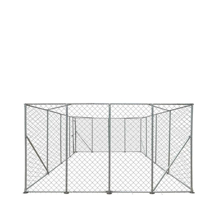 TMG Industrial 20’ x 20’ Outdoor Dog Kennel Playpen, Outdoor Dog Runner, Pet Exercise House, Lockable Gate, 6’ Chain-Link Fence, TMG-DCP2020