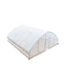 TMG Industrial 25’ x 25’ Tunnel Greenhouse Grow Tent w/6 Mil Clear EVA Plastic Film, Cold Frame, Hand Crank Roll-Up Sides, Peak Ceiling Roof, TMG-GH2525