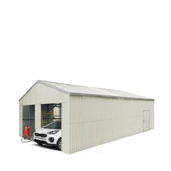 Metalowa szopa garażowa o wymiarach 25' x 41' z podwójnym garażem (wycofana z produkcji – zastąpiona przez TMG-MS2630, 2641)