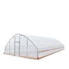 25’ x 60’ Tunnel Greenhouse Grow Tent w/6 Mil Clear EVA Plastic Film, Cold Frame, Hand Crank Roll-Up Sides, Peak Ceiling Roof, TMG-GH2560