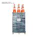 TMG Industrial 29” PVC Reflective Traffic Cones, 252 Cones, 14” Square Base, Hot & Cold Weather, High-Intensity Reflective Bands, TMG-TC29