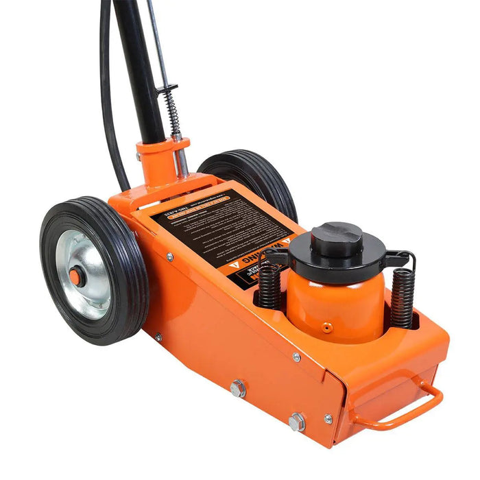 TMG Industrial 35 Ton (77,000 lb) Professional Air Hydraulic Axle Jack, Pneumatic Control, Double Springs, 19” Lift Height, TMG-AJX35
