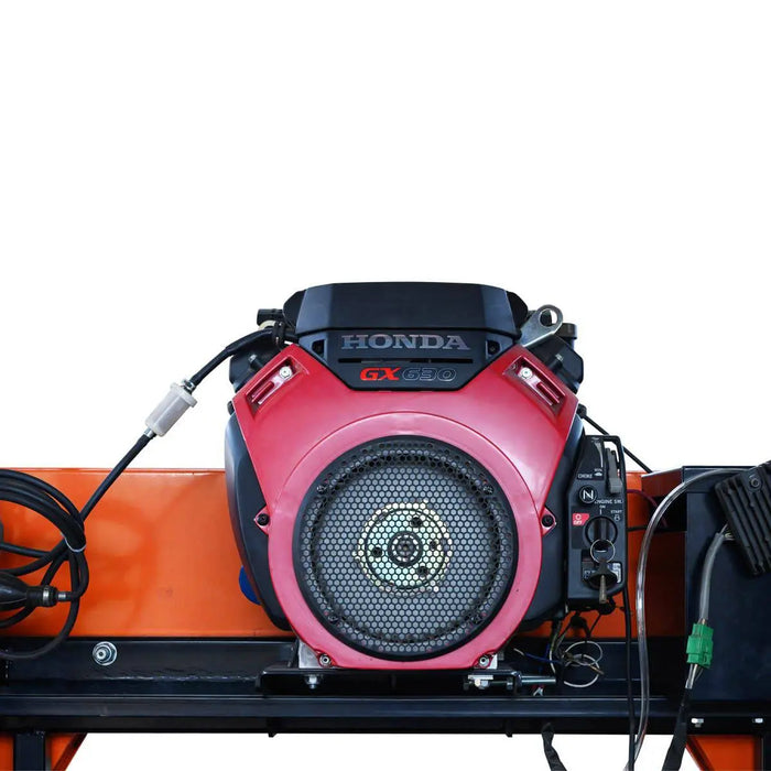 TMG Industrial 36” Portable Sawmill, 21 HP Honda V-Twin Engine, 13’ Log Length, 4-Post Carriage with Saw Head Anti-tip Self-locking, TMG-PSM36