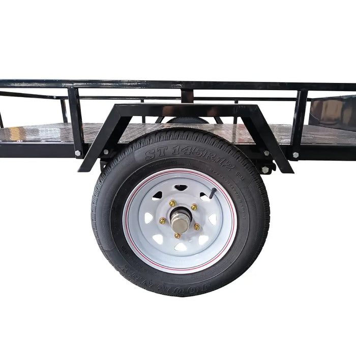TMG Industrial 4’ x 6’ Single Axle Utility Trailer, 1580 Lb Payload Capacity, Robust Construction, 2” Coupler, TMG-UT46