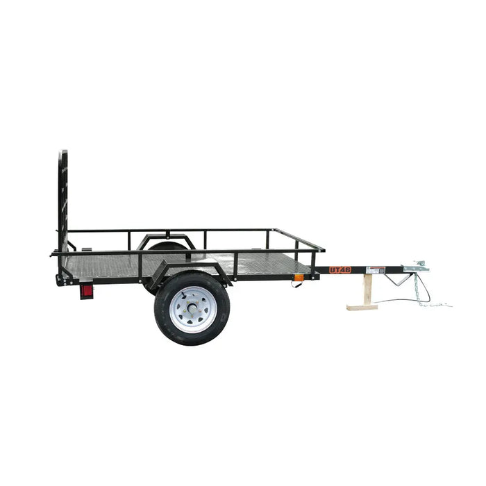 TMG Industrial 4’ x 6’ Single Axle Utility Trailer, 1580 Lb Payload Capacity, Robust Construction, 2” Coupler, TMG-UT46