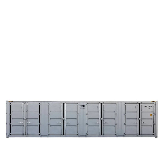 TMG Industrial 40' High Cube Side-Open Shipping Container, One Way Use, Security Lock Boxes, Ocean Sea Can Standards, TMG-SC40S
