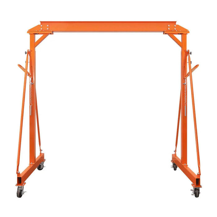 TMG Industrial 4400-lb Adjustable Height All-Steel Gantry Crane, Auto-Lock, 95” Min. Height, 142” Max. Height, Locking Swivel Caster Wheels, TMG-AGC21(Previously TMG-AGC20)