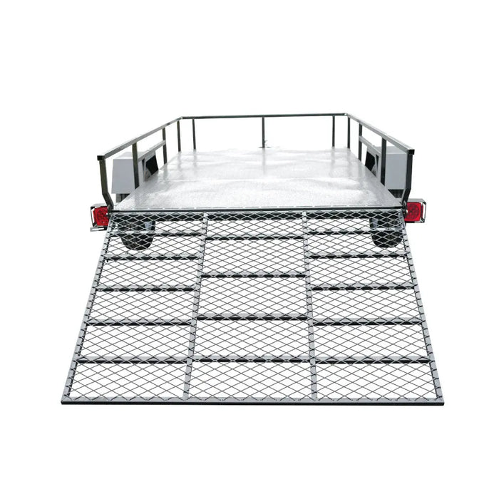 TMG Industrial 6’ x 10’ Single Axle Utility Trailer w/Ramp, 2500 Lb Payload Capacity, Robust Construction, Powder Coated, LED Lights, Spacious Interior, 2” Coupler, TMG-UT610