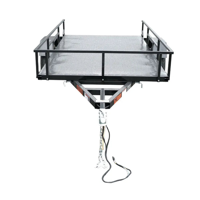 TMG Industrial 6’ x 10’ Single Axle Utility Trailer w/Ramp, 2500 Lb Payload Capacity, Robust Construction, Powder Coated, LED Lights, Spacious Interior, 2” Coupler, TMG-UT610