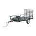 TMG Industrial 6’ x 10’ Single Axle Utility Trailer w/Ramp, 2500 Lb Payload Capacity, Robust Construction, Powder Coated, LED Lights, Spacious Interior, 2” Coupler, TMG-UT610