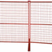 TMG Industrial 6’ x 10’ Temporary Construction Fence Panel w/Top Clips & Base Feet, Premium PVC Coating, TMG-FMC29