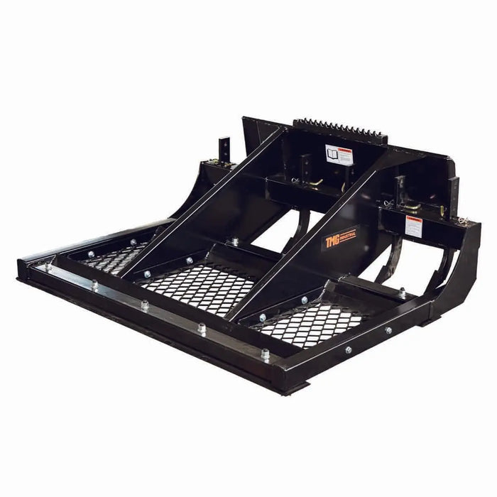 TMG Industrial 60” Skid Steer Land Plane, Adjustable & Reversible Scarifier Teeth, Bolt-On Cutting Blades, Removable Sift Screen, TMG-SLP60