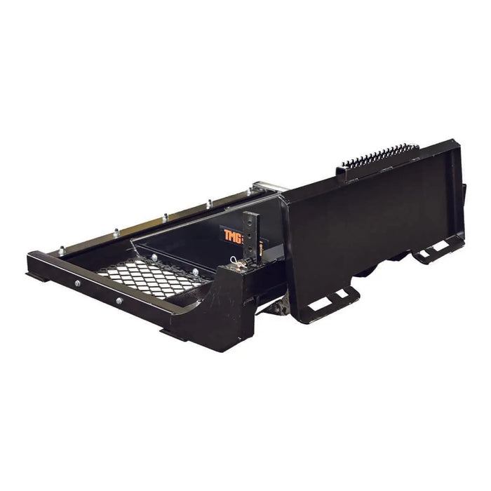 TMG Industrial 60” Skid Steer Land Plane, Adjustable & Reversible Scarifier Teeth, Bolt-On Cutting Blades, Removable Sift Screen, TMG-SLP60