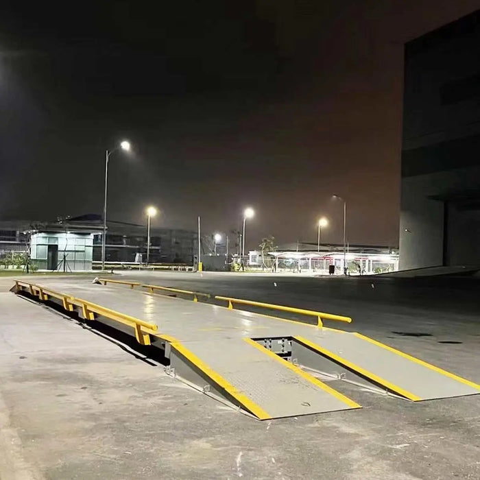 TMG Industrial 60 Ton Weighbridge Truck Scale, -35℃ to +70℃, 10’ x 56’ (W x L), High-Quality Steel, U-Shape Beam Design, 120% Safe Overload, TMG-FST60