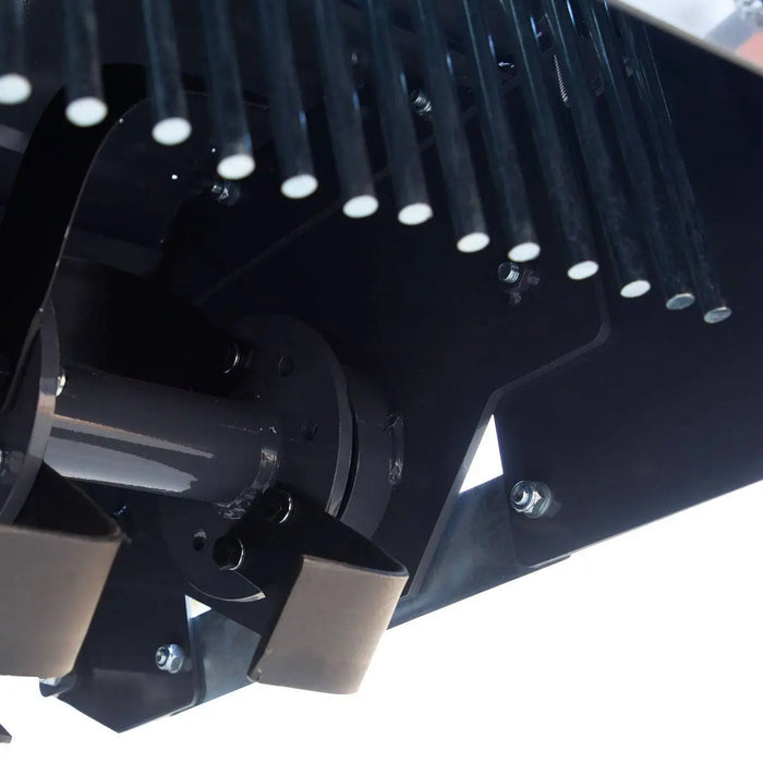 TMG Industrial 65" Stone Burier Rotary Tiller, 3-Point Hitch, Category 1 and 2 Hookup, 35-60 HP Tractors, PTO Shaft Included, 2-1/2" Stone Capacity, TMG-TSB65 (Discontinued)