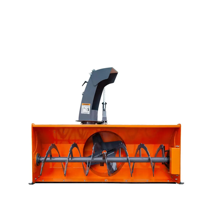 TMG Industrial 72” 3-Point Hitch Snow Blower, 25-90 HP, 24” Diameter Impeller, 360° Snow Chute, CAT 1 & CAT 2 Suspension, TMG-TBS72