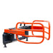 TMG Industrial 72” Skid Steer Hydraulic Round Bale Gripper/Squeeze, 2500 lb Capacity, 35” Depth, Dual Kickstands, Tubular Arms, Universal Quick-Mount, TMG-SBG72