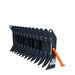 TMG Industrial 72” Skid Steer Root Debris Rake Attachment, Universal Mount, 6” Tine Spacing, 30-50 HP Skid Steers, TMG-SDR72