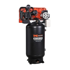 80 Gallon 7.5 HP Stationary Electric Air Compressor, 6 Min Fill Time, 230V Induction Motor, 2 Stage, TMG-ACE85