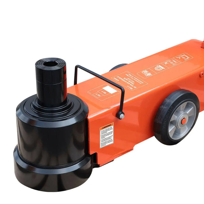 TMG Industrial 80 Ton Air Hydraulic Two Stage Truck Jack, 50 Ton Self-Retracting Ram, Adjustable 90°-180°, TMG-AJT80