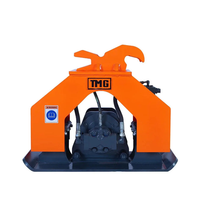 TMG Industrial 8,800-lbf Hydraulic Plate Compactor, 2-4 Ton Excavator Weight, 19” Compact Capacity, TMG-ECP21