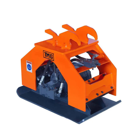 TMG Industrial 8,800-lbf Hydraulic Plate Compactor, 2-4 Ton Excavator Weight, 19” Compact Capacity, TMG-ECP21