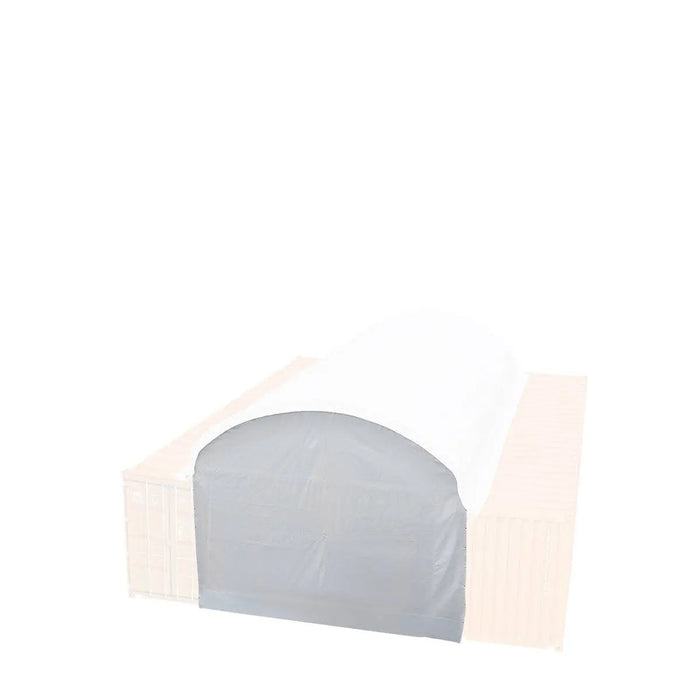 TMG Industrial Back End Wall Kit, Compatible with TMG-DT2041CV container shelters installed with the high cube containers (9’6”), TMG-DT20BW9V