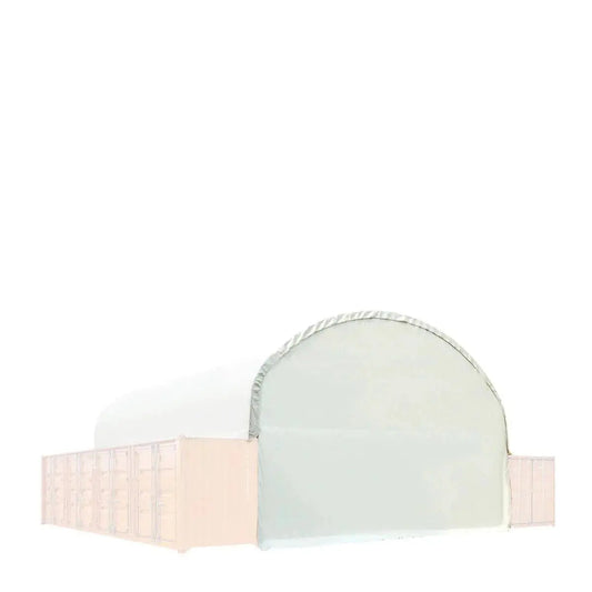 TMG Industrial Back End Wall Kit, Compatible with TMG-DT4041C and DT4041CF container shelters installed with the standard height containers (8’6”), TMG-DT40BW8V