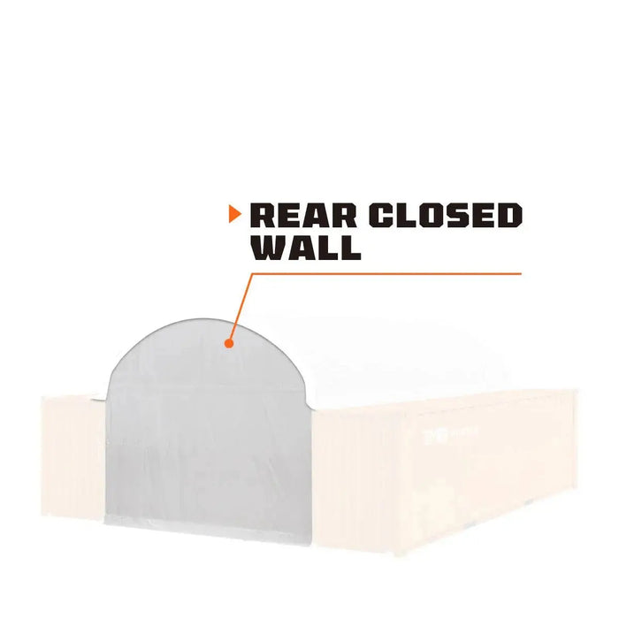TMG Industrial Back End Wall Kit, Compatible with TMG-ST2041CV and TMG-ST2021CE installed with high cube container (9’6”), TMG-ST20BW9