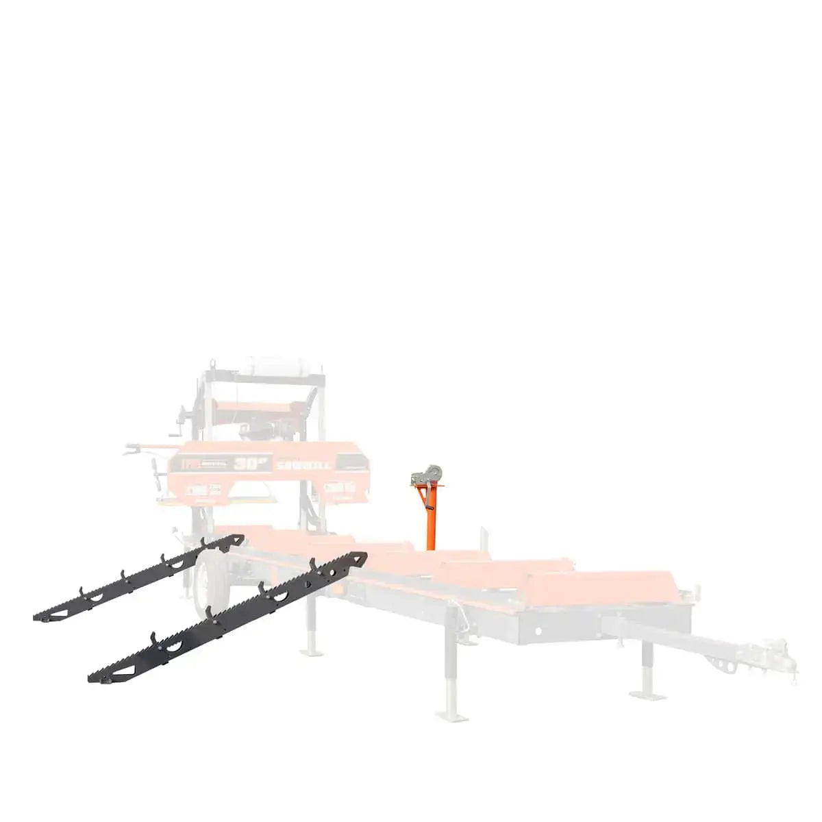 Log Loading/Rolling & Ramp Package for TMG-PSM30, 2-Speed 907 kg Winch, Mast/Boom, Receiver, 178 cm Ramp Length, 1724 kg Loading Capacity, 32-½’ Steel Cable, TMG-PSM30-Lramp TMG Industrial AU