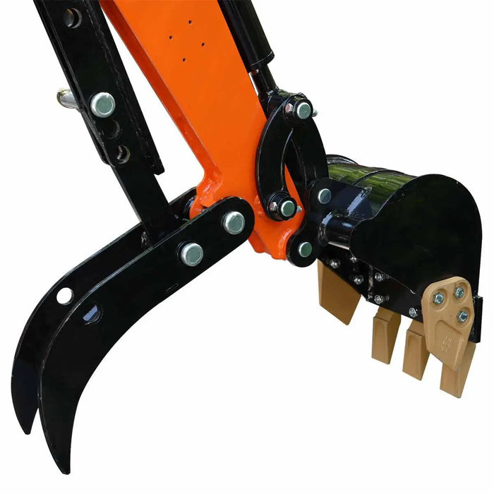 TMG Industrial Mini Compact Excavator, 15 HP Air-Cooled Engine w/EPA Certification, 61-½” Max. Digging Depth, 1900 Lb Operating Weight, TMG-MVE08