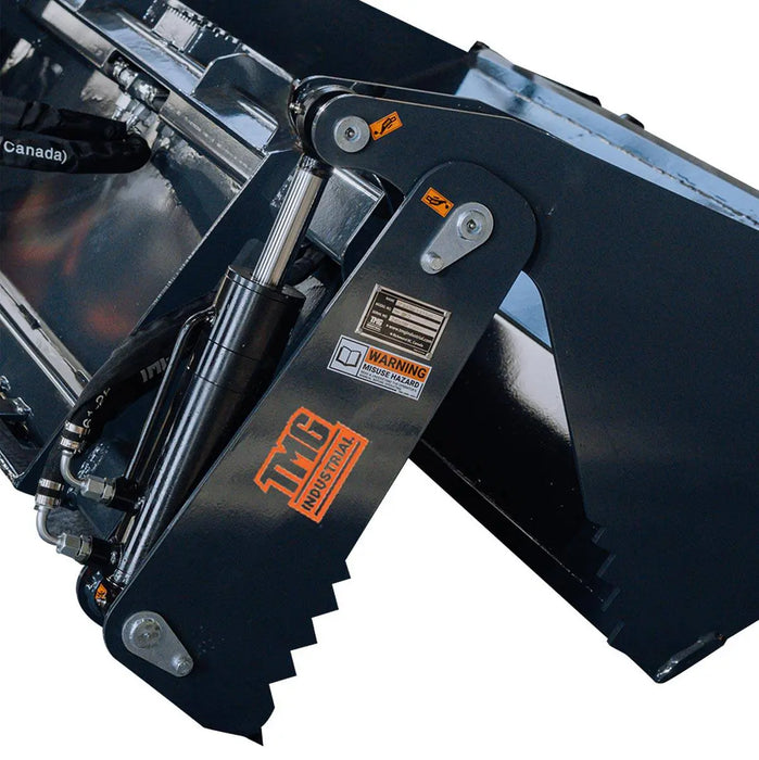 TMG Industrial Skid Steer 4-in-1 Bucket, 30” Maximum Opening, 1545 Lb Load Capacity, TMG-SBF72