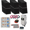 Solar Cloudy Weather Kit 5k Sol-Ark Inverter & 15 kw Battery, Optional Split-Phase Output(120/240) with Charge Controller, Off-Grid Solar System Solution, TMG-SP9302