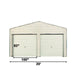TMG Industrial Steel Carport Add-On Package Kit, Front Wall w/Roll Up Doors & Back Wall, TMG-CP2000-RD110 (Not available for online purchase)