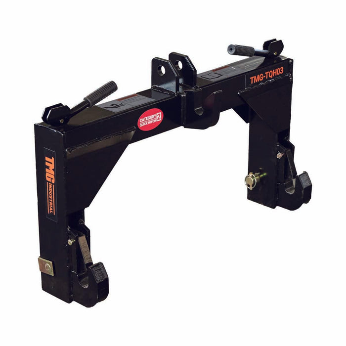 Tractor 3-Point Quick Hitch, 3600 Lb Capacity, CAT 2 Hook-Up, 90 HP Tractor, ASAE Specifications, TMG-TQH03