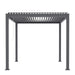 TMG LIVING 10' x 10' Aluminum Louver Roof Slatted Pergola, Manual Adjustable Louver Blades, TMG-LPG10