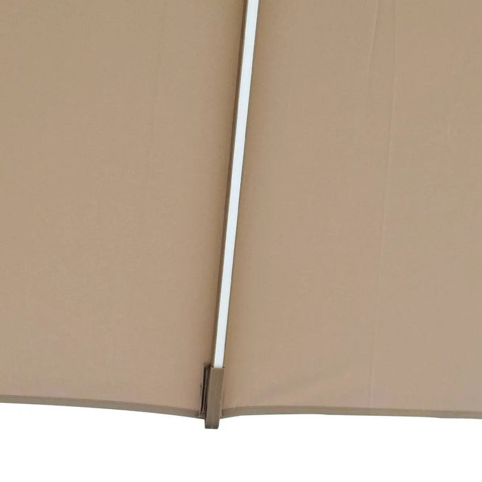 TMG Living 10-ft Offset Patio Cantilever Umbrella w/LED Lights and Aluminum Frame, Commercial Grade, Water Base Included, TMG-LUA10