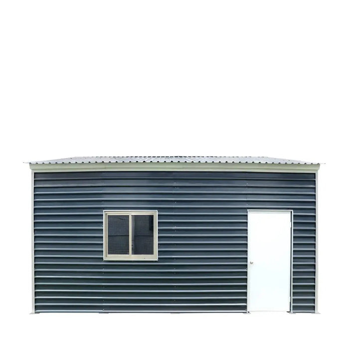 TMG Industrial 20’ x 20’ Metal Garage Shed with 9' High Double Front Doors, 13' Peak Height, Side Entry Door, 400 Sq-Ft Floor Space, TMG-MS2020