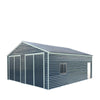 8 x 9 m Metal Garage Shed with Double Front & Side Doors, 4.3 m Peak Height, TMG-MS2630