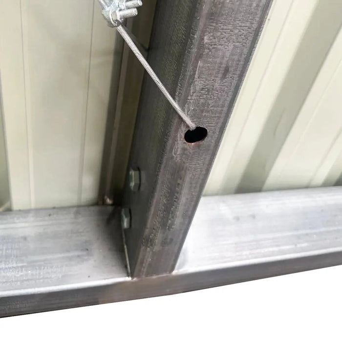 30' x 30' Metal Garage Shed – Steel Building with 11’ Clearance High Front Doors, Side Entry Door, 16 GA Steel Structure TMG-MS3030 TMG Industrial