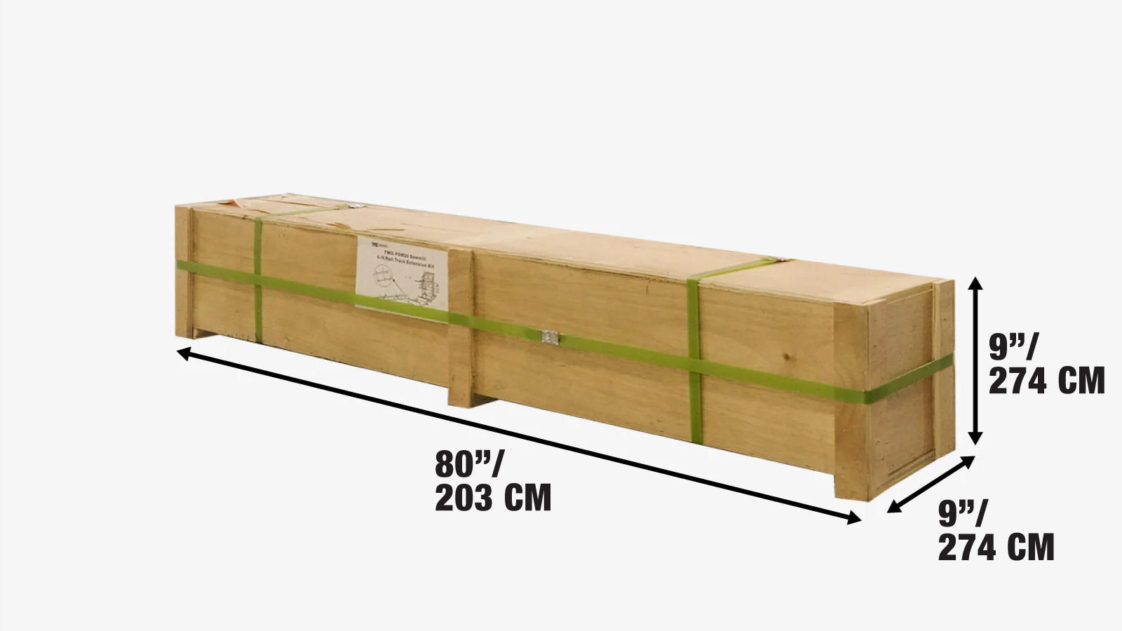 Zestaw przedłużający szynę o długości 6 stóp do przenośnego tartaku TMG-PSM30, nr SKU: TMG-PSM30-6EX-shipping-info-image